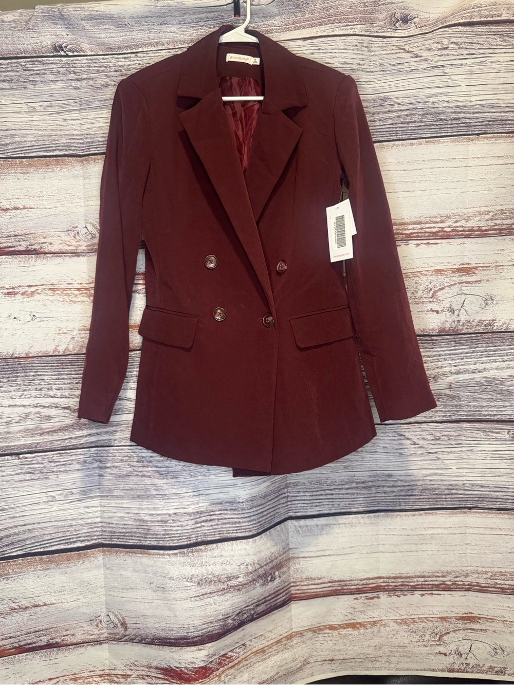 Shoedazzle medium red blazer, large, new